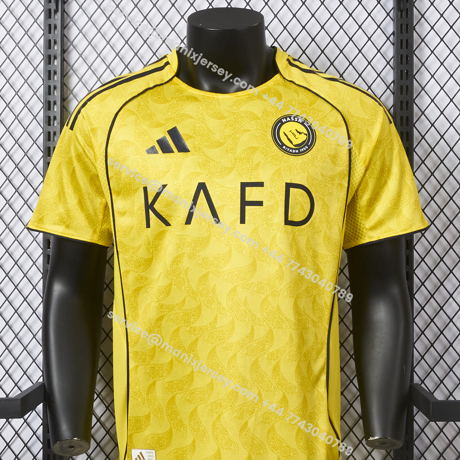 ManixJersey.com | Al Nassr Riyadh Victory 25-26 Home Jersey - Player Version -Customize Name, Number and Patch | Worldwide Shipping