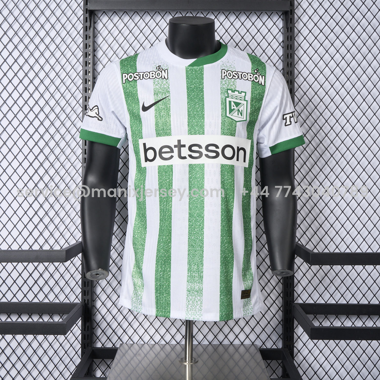 ManixJersey.com | Atlético Nacional 25-26 Home Jersey - Player Version -Customize Name, Number and Patch | Worldwide Shipping