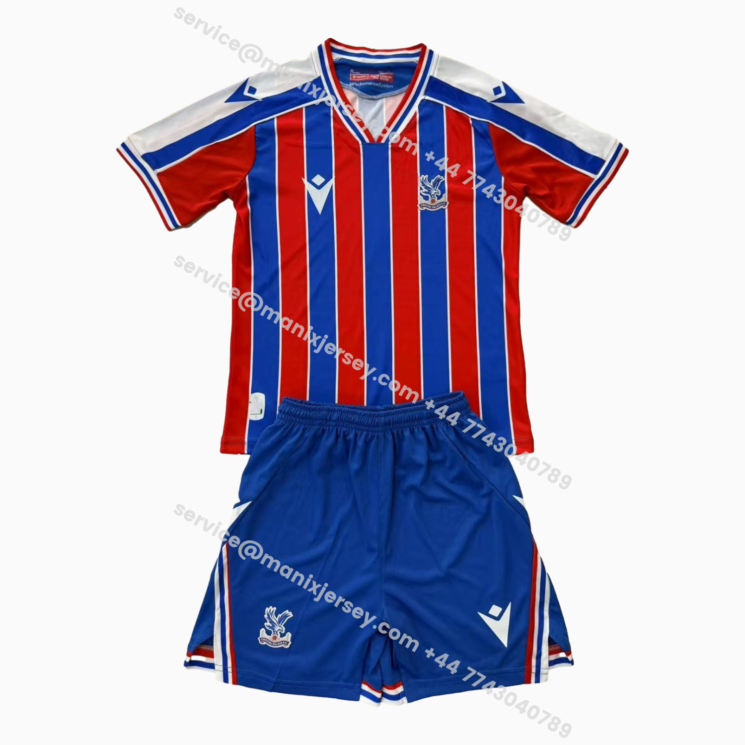 ManixJersey.com | Crystal Palace 25-26 Home Kids Kit -Customize Name, Number and Patch | Worldwide Shipping