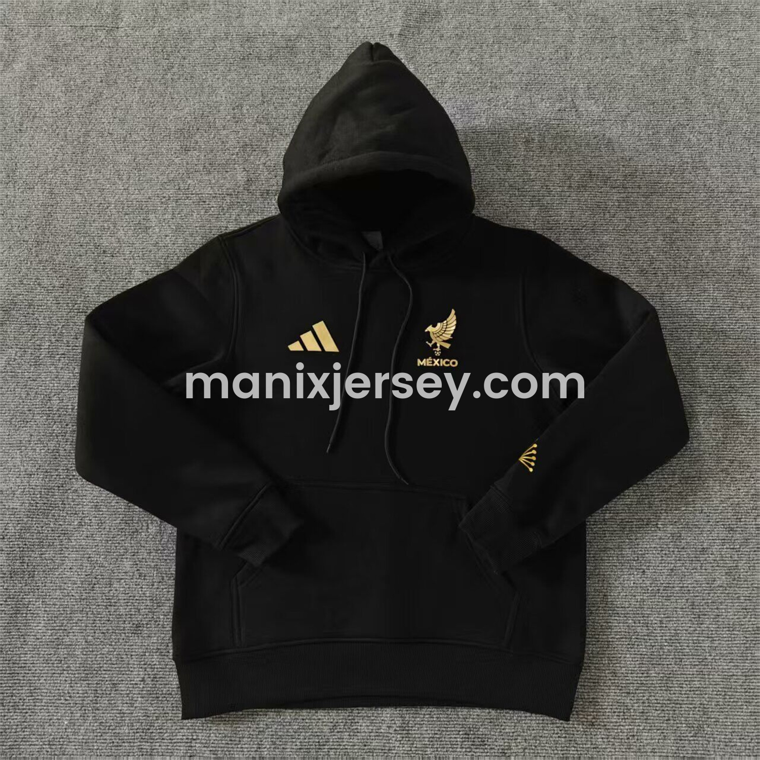ManixJersey.com | Mexico 2025 Gold Cup Black Special Edition Unisex Pullover Hoodie -Customize Name, Number and Patch | Worldwide Shipping