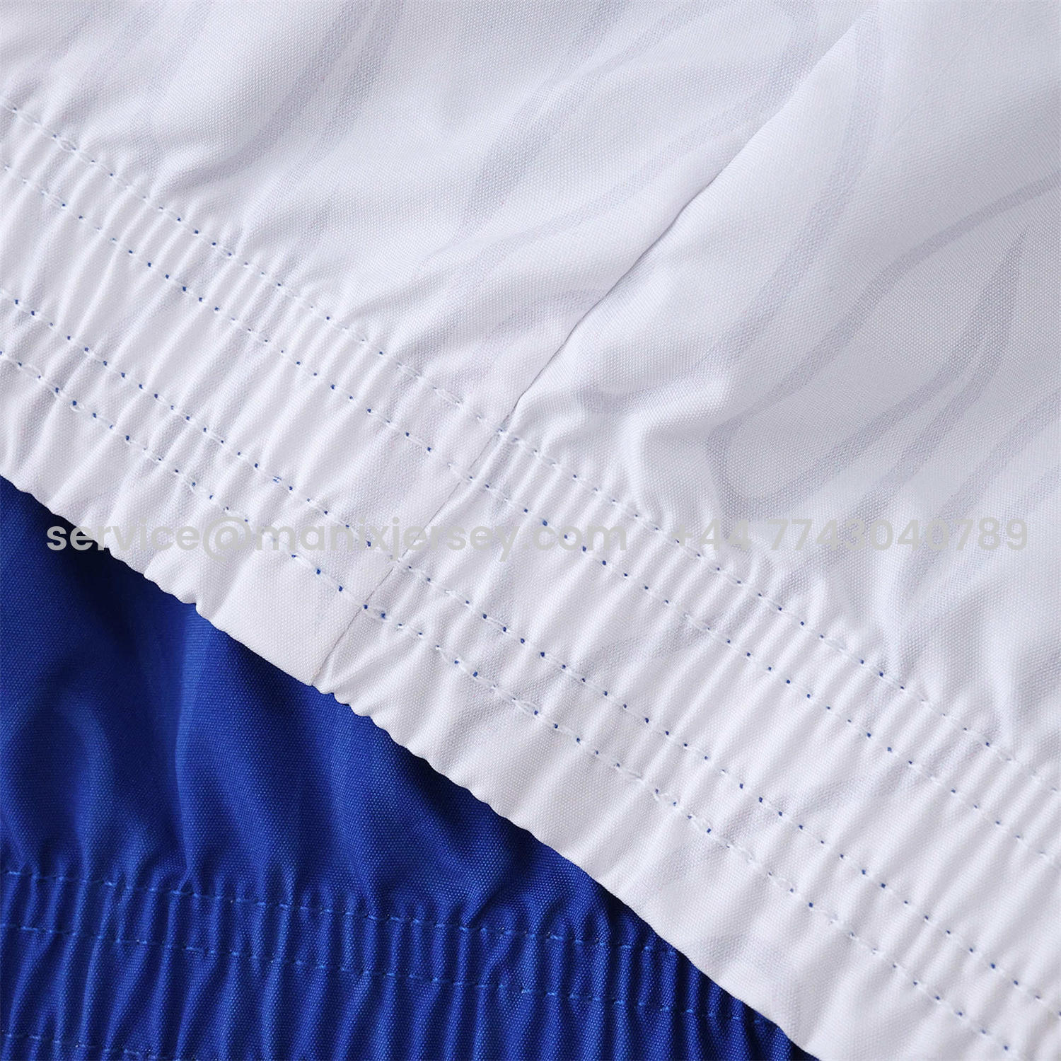 ManixJersey.com | Retro Japan 1998 Throwback Double Sided Reversible Windbreaker - White & Blue -Customize Name, Number and Patch | Worldwide Shipping