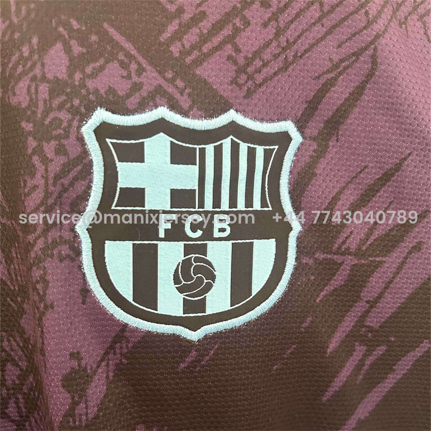 ManixJersey.com | Barcelona 25-26 Purple Lion Black Jersey - Fans Version -Customize Name, Number and Patch | Worldwide Shipping