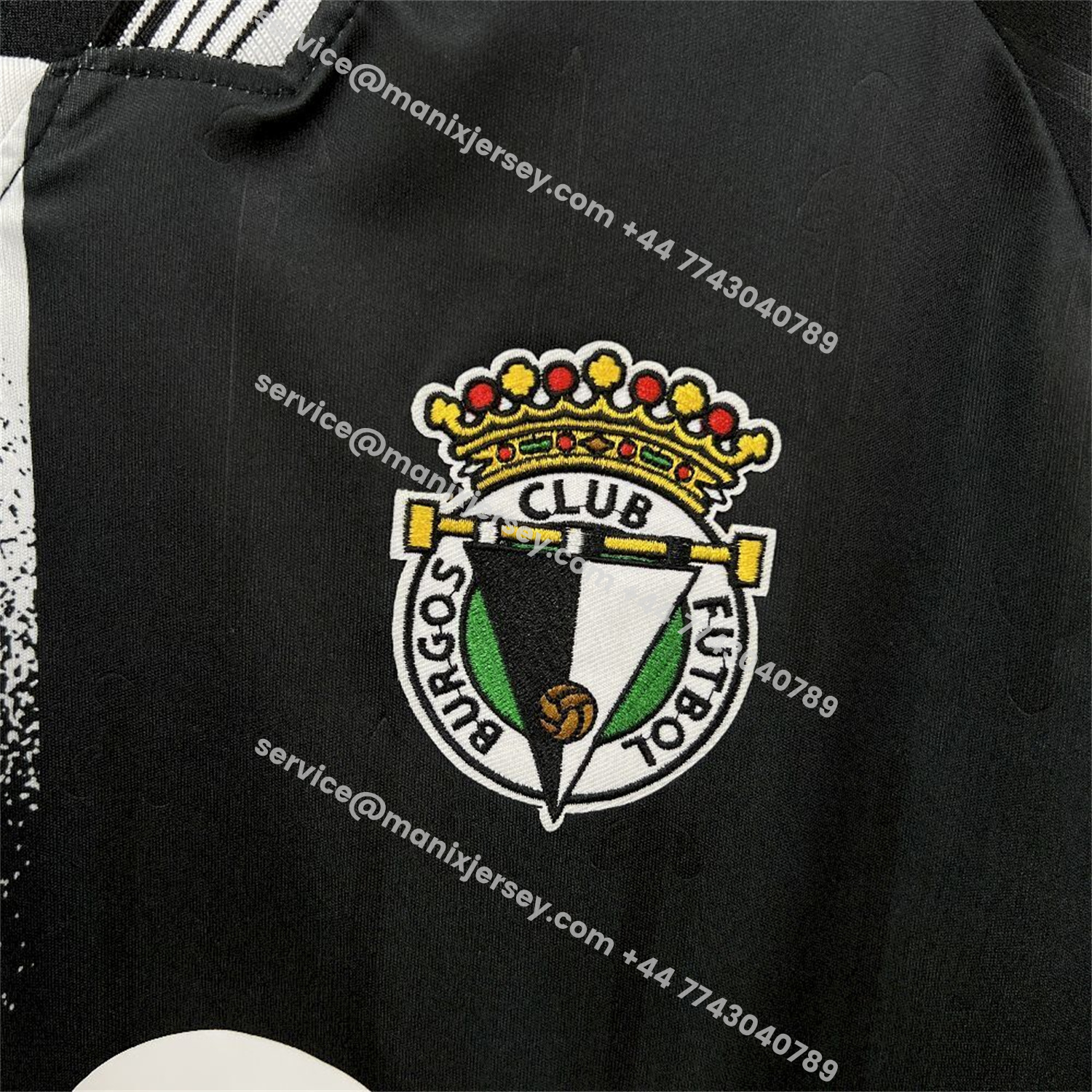 ManixJersey.com | Burgos 25-26 Away Black Jersey - Fans Version -Customize Name, Number and Patch | Worldwide Shipping