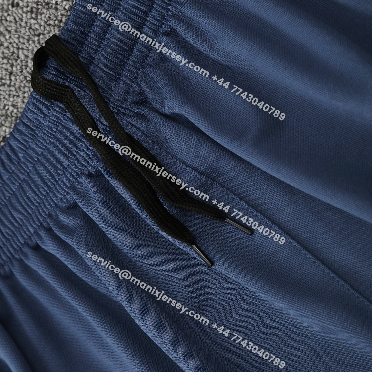 ManixJersey.com | Paris Saint-Germain PSG 25-26 Short-Sleeve Training Set - Deep Blue Top & Deep Blue Shorts -Customize Name, Number and Patch | Worldwide Shipping