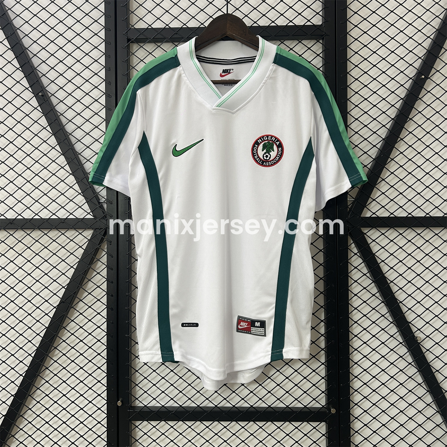 ManixJersey.com | Retro Nigeria 1998 Home Jersey -Customize Name, Number and Patch | Worldwide Shipping