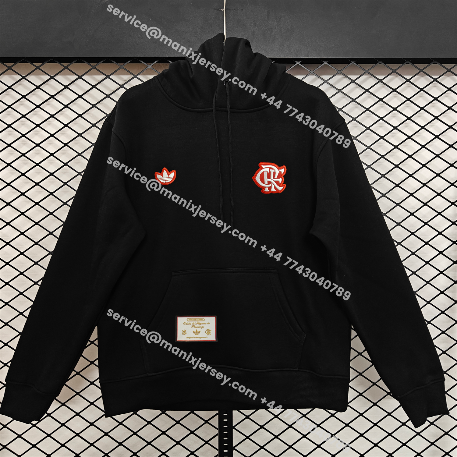 ManixJersey.com | Flamengo 25-26 Originals Terrace Icon Unisex Pullover Hoodie -Customize Name, Number and Patch | Worldwide Shipping