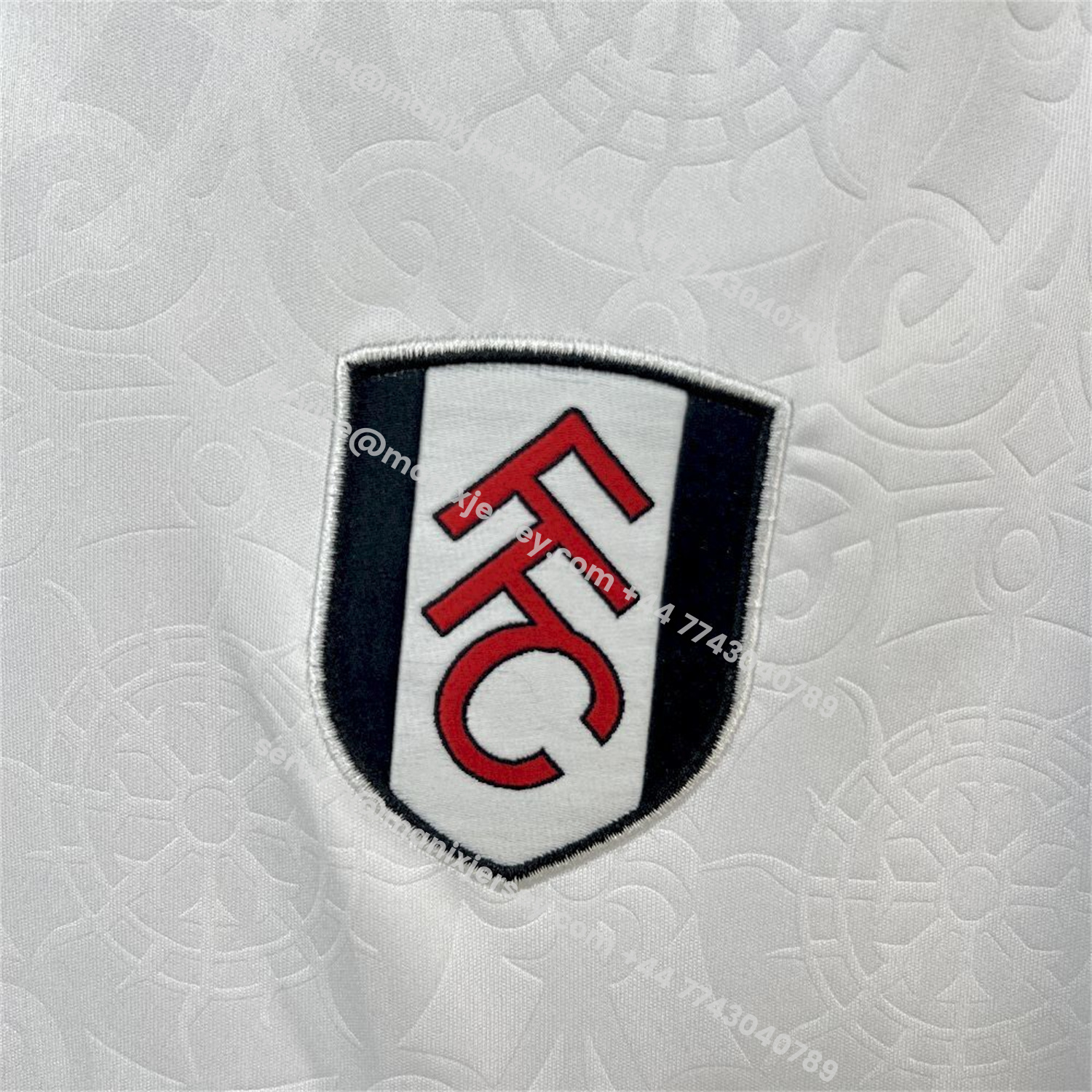 ManixJersey.com | Fulham 25-26 Home White Jersey - Fans Version -Customize Name, Number and Patch | Worldwide Shipping