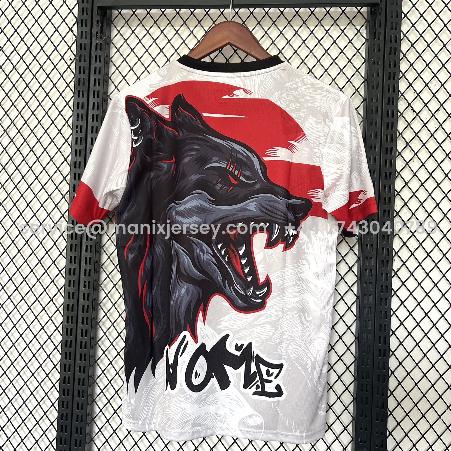 ManixJersey.com | Japan 25-26 Black Wolf Fur White Special Jersey - Fans Version -Customize Name, Number and Patch | Worldwide Shipping