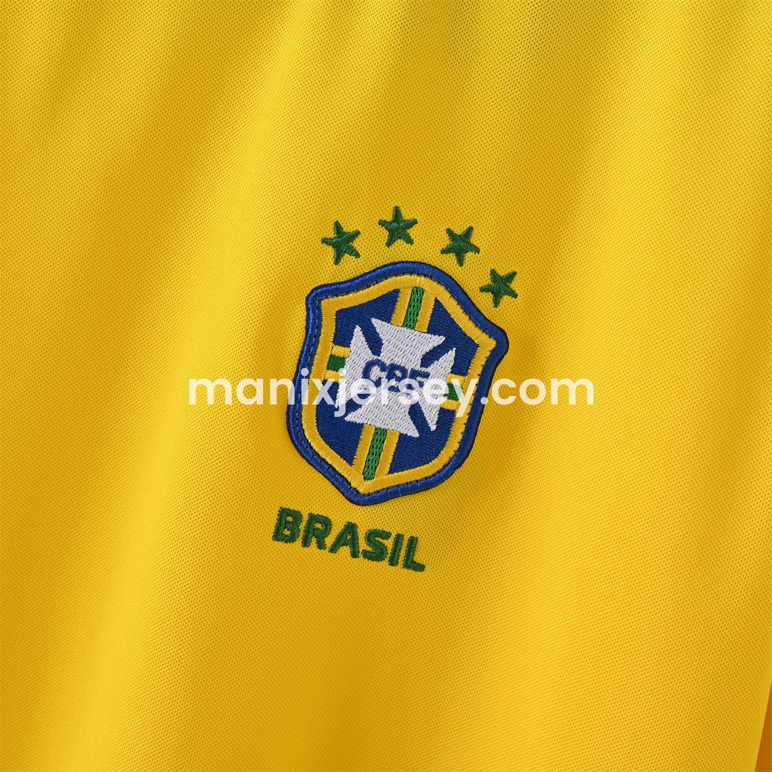 ManixJersey.com | Retro Brazil 1998 Home Long Sleeves Jersey -Customize Name, Number and Patch | Worldwide Shipping