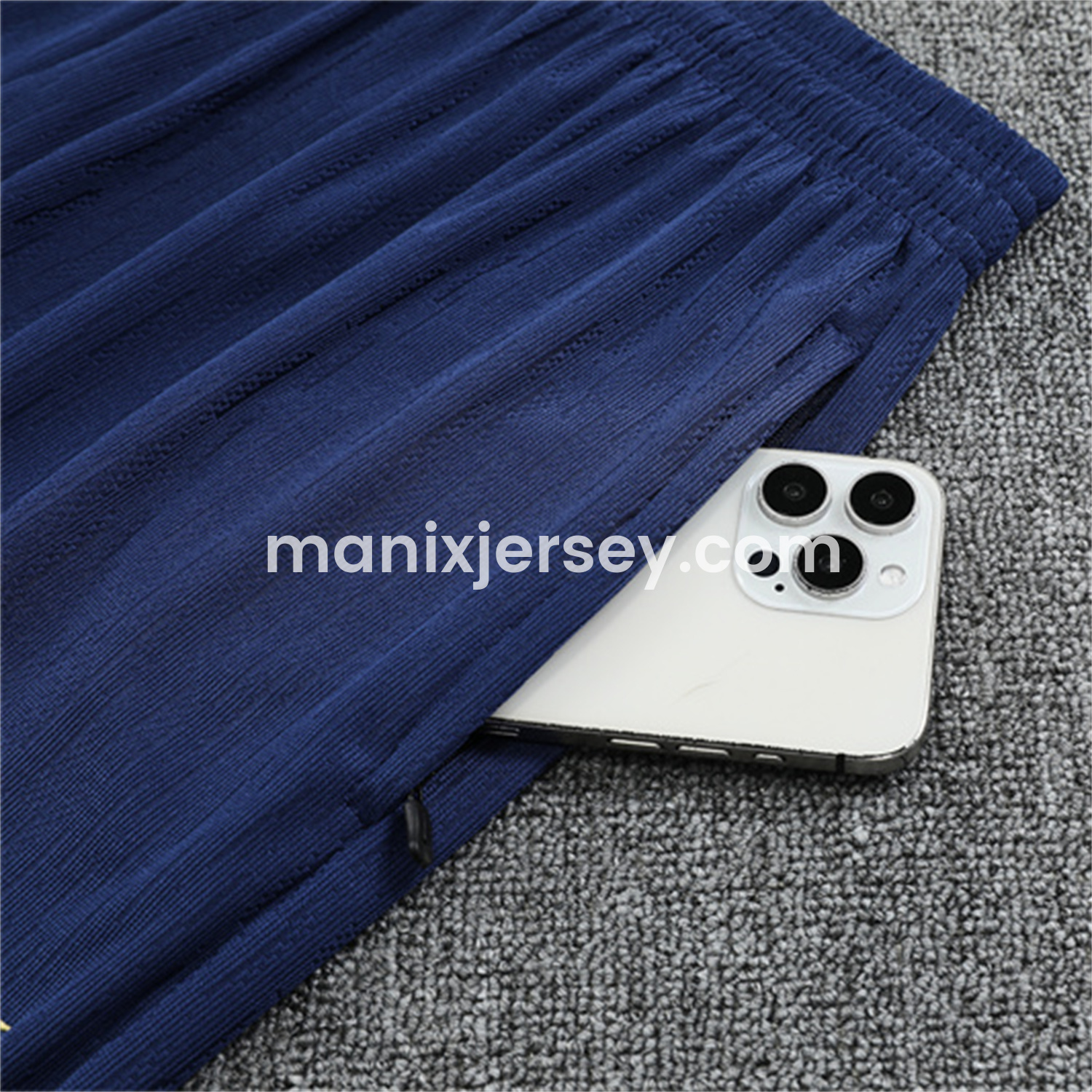 ManixJersey.com | Barcelona 25-26 Long Sleeves Training Set - Royal Blue top & Royal Blue Pants -Customize Name, Number and Patch | Worldwide Shipping
