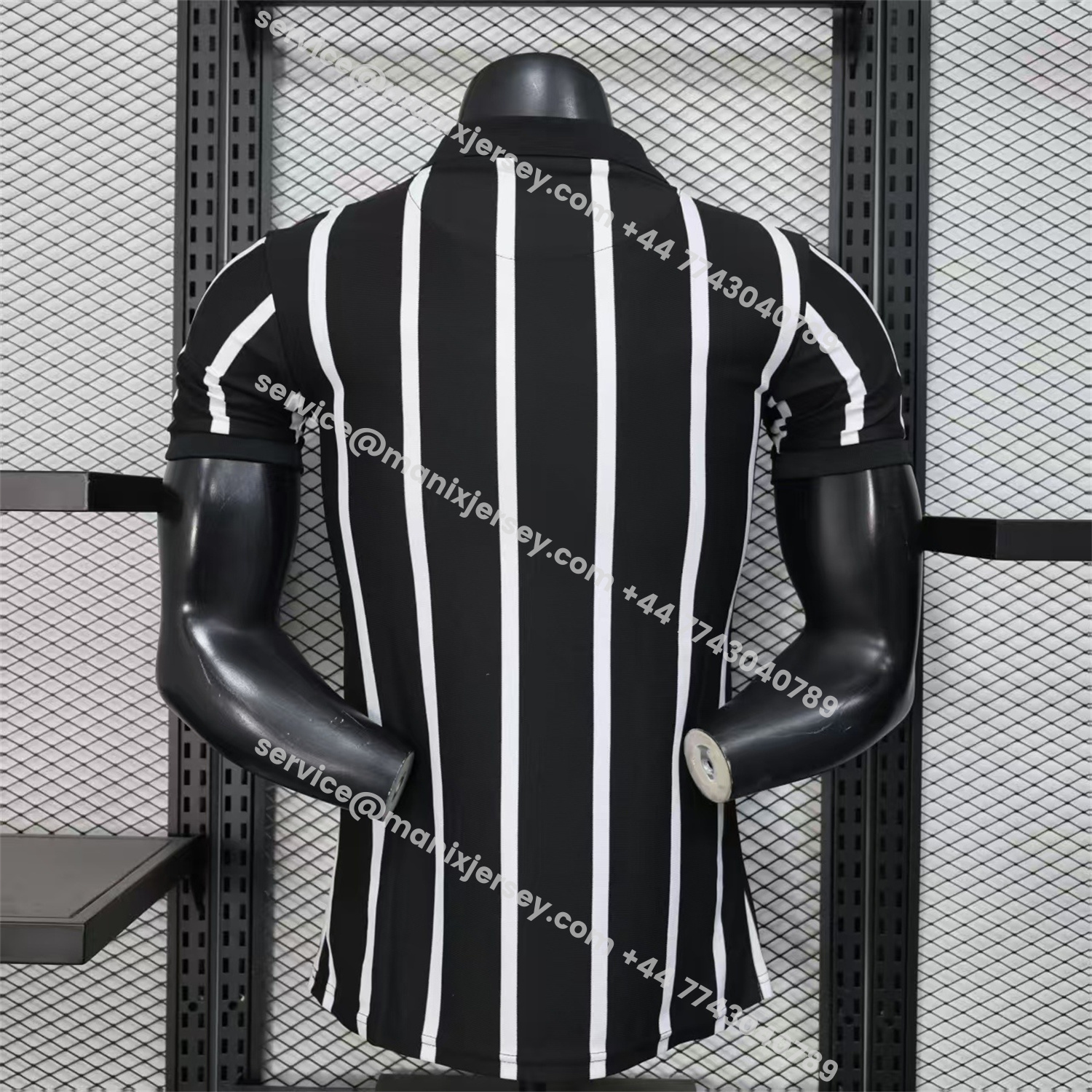 ManixJersey.com | Corinthians 25-26 Black And White Special Jersey - Player Version -Customize Name, Number and Patch | Worldwide Shipping