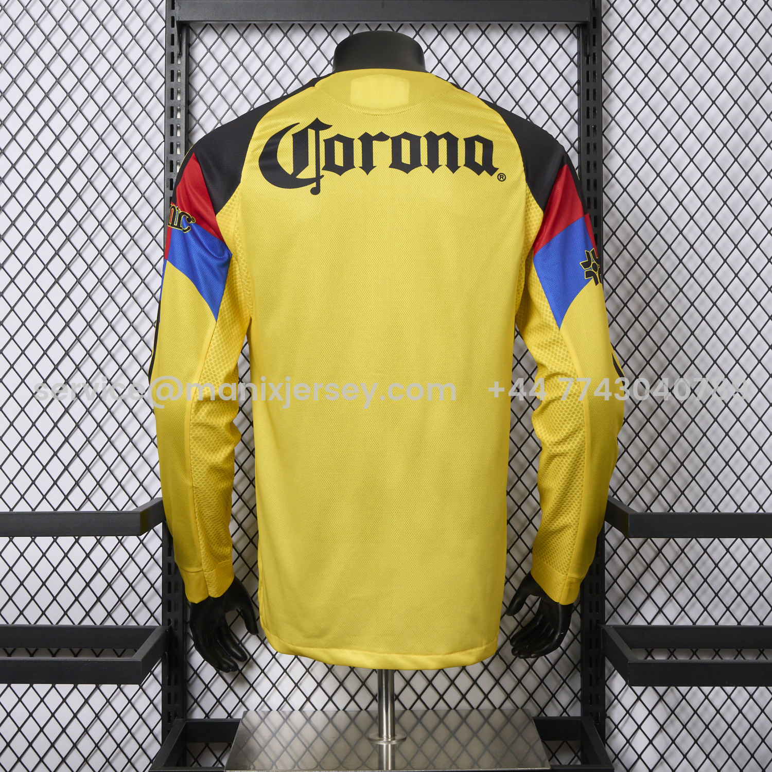ManixJersey.com | Club América 25-26 Home Long Sleeves Jersey - Player Version -Customize Name, Number and Patch | Worldwide Shipping
