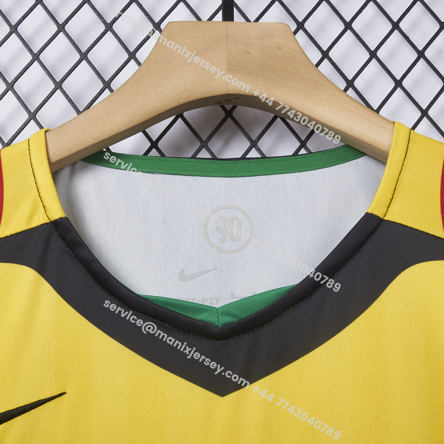ManixJersey.com | Brazil 25-26 Retro Style Total 90 Yellow Jersey - Fans Version -Customize Name, Number and Patch | Worldwide Shipping