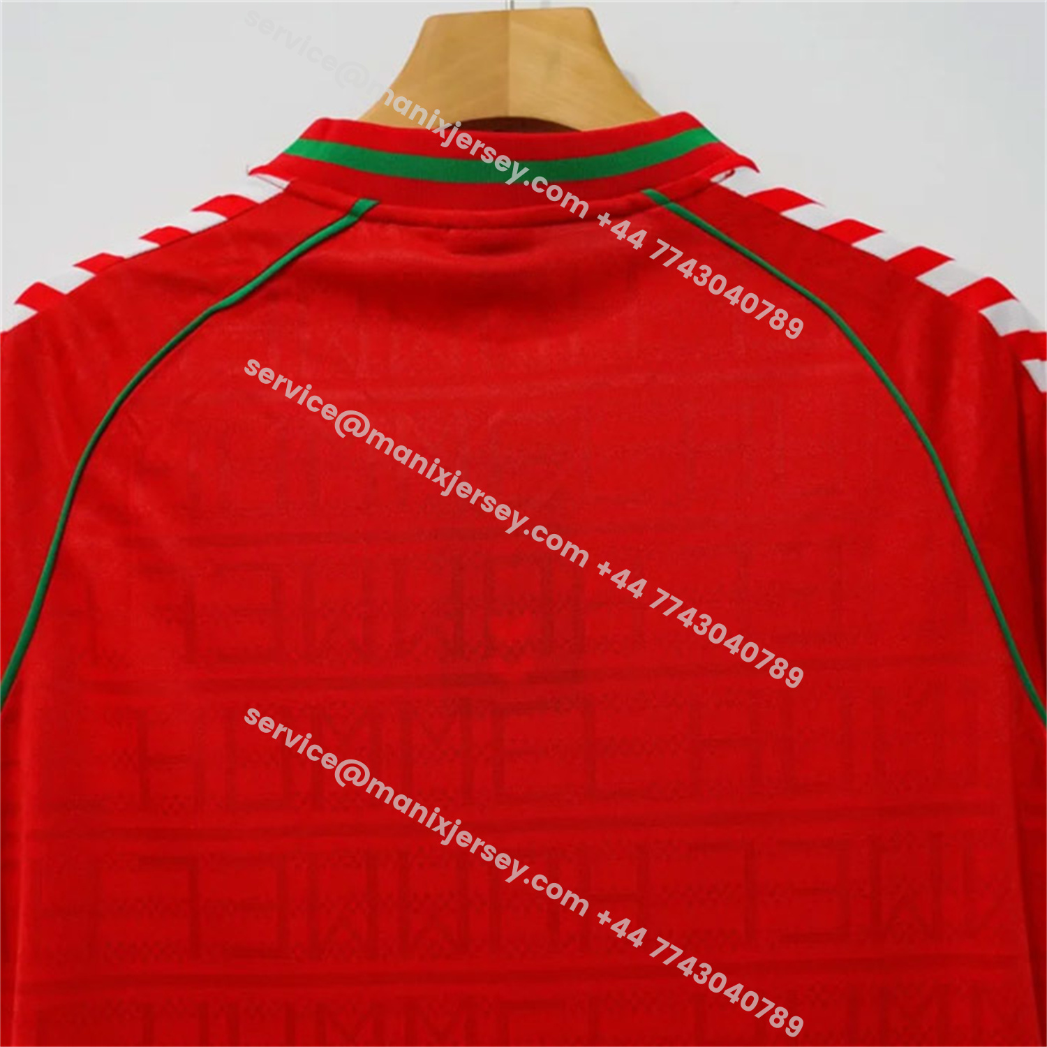 ManixJersey.com | Retro Wimbledon 1988-89 Away Red Jersey -Customize Name, Number and Patch | Worldwide Shipping