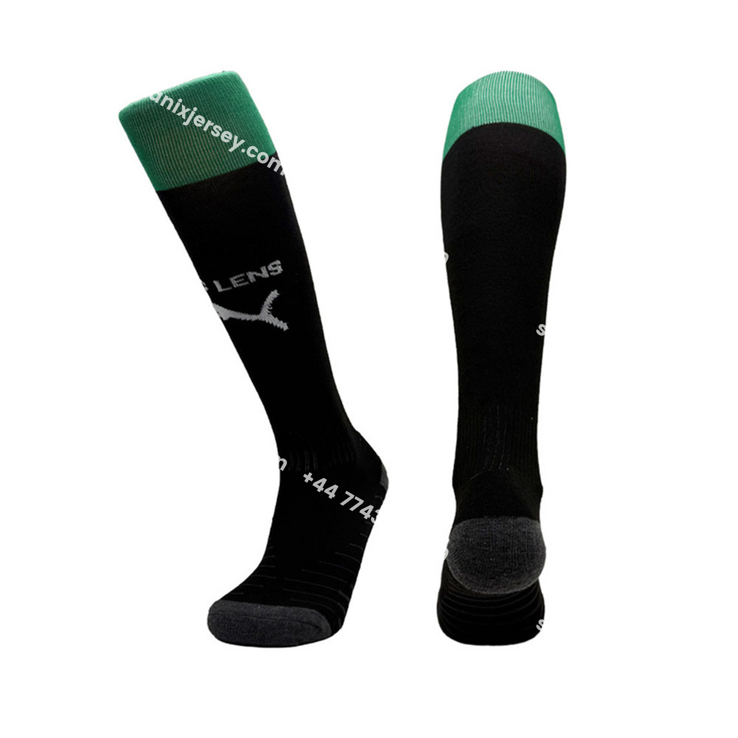 ManixJersey.com | Lens 25-26 Away Socks - Black -Customize Name, Number and Patch | Worldwide Shipping