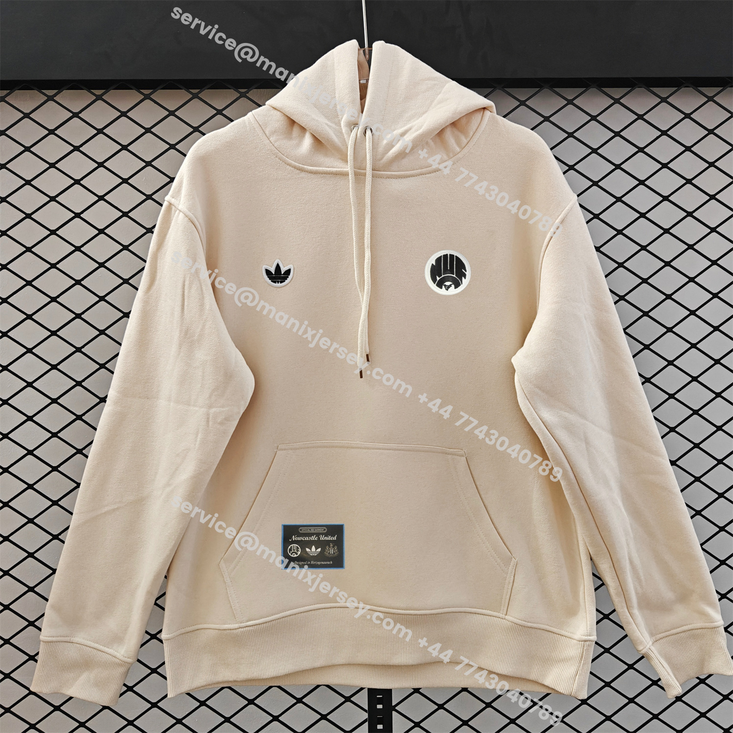 ManixJersey.com | Newcastle United 25-26 Originals Terrace Icon Unisex Pullover Hoodie -Customize Name, Number and Patch | Worldwide Shipping