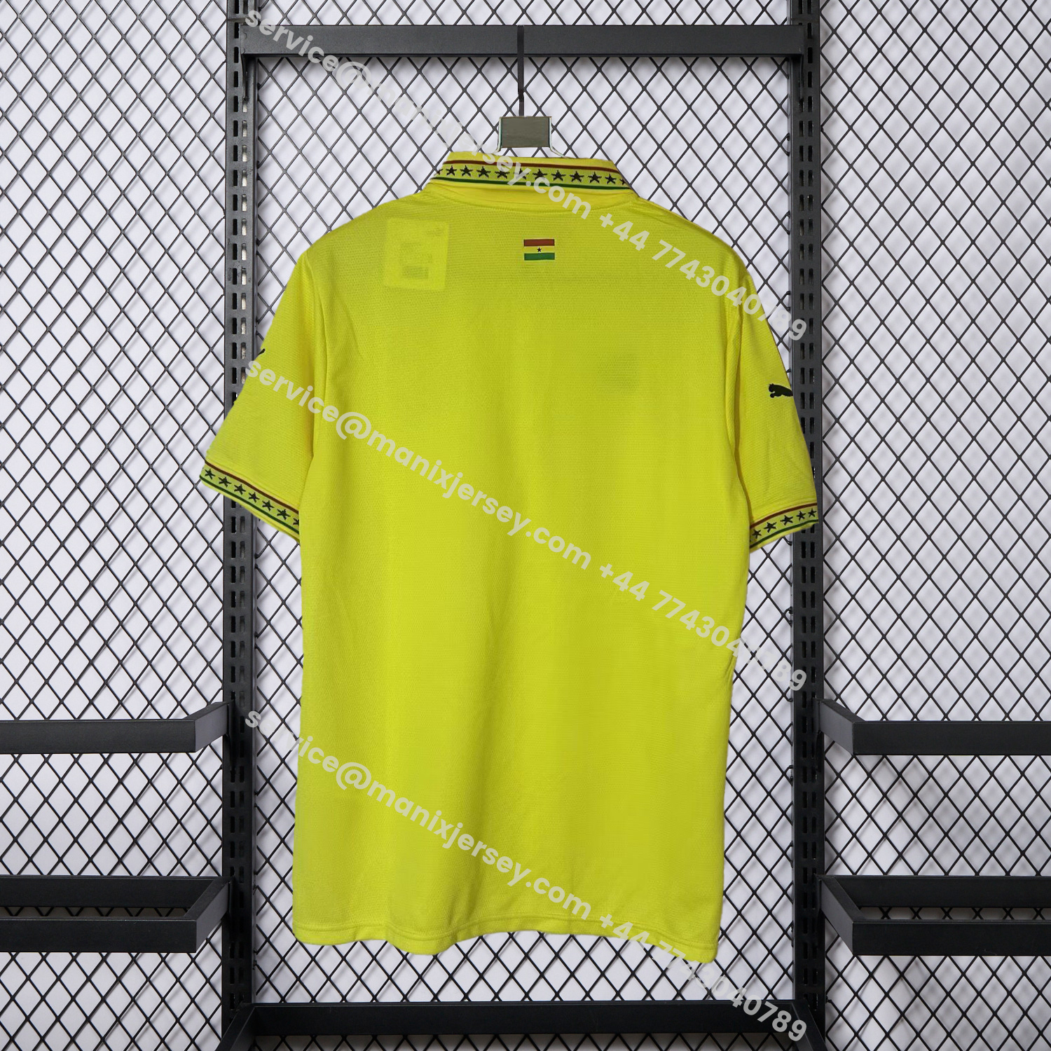 ManixJersey.com | Ghana 2026 Yellow Polo Jersey - Fans Version -Customize Name, Number and Patch | Worldwide Shipping