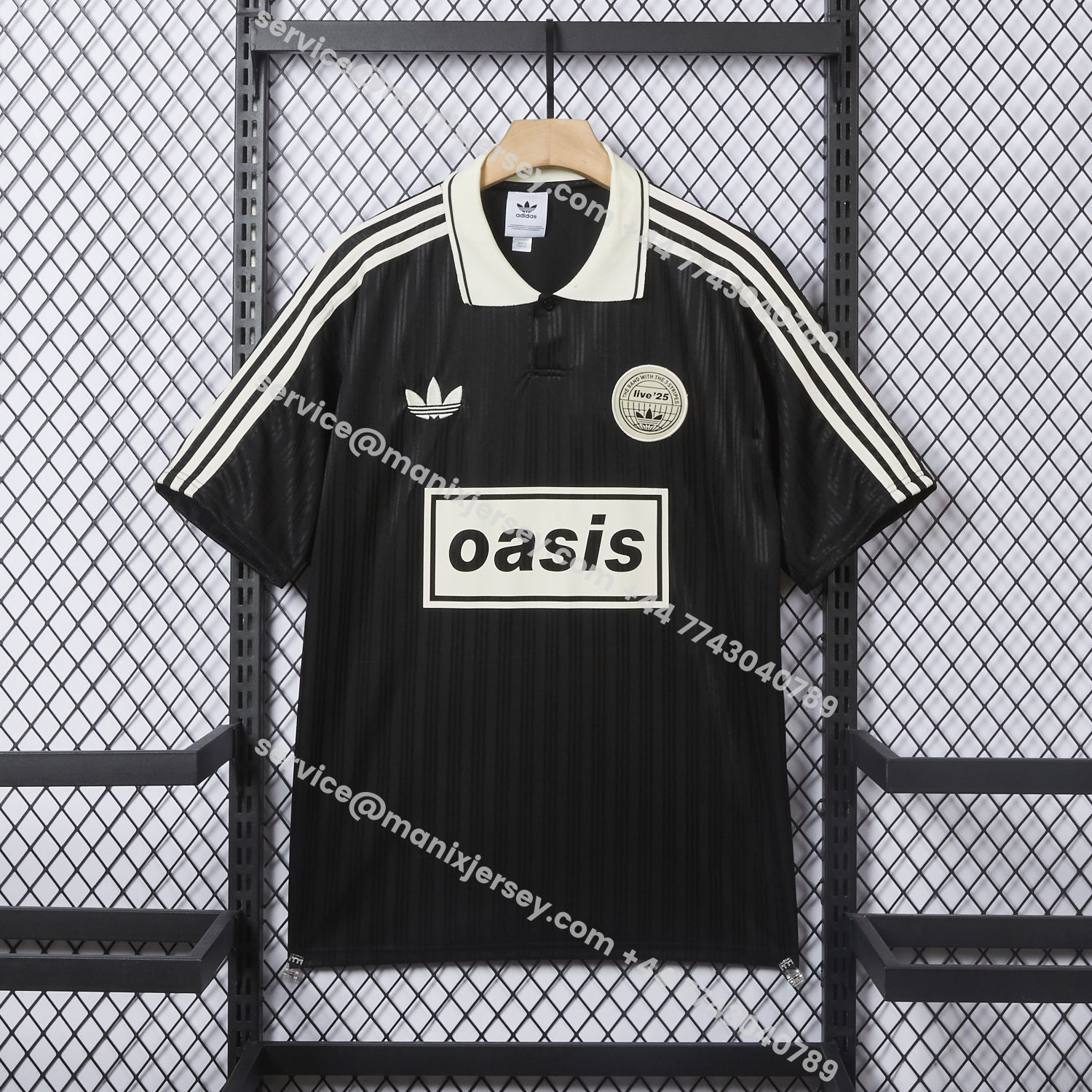ManixJersey.com | Bohemian 25-26 Oasis Originals Tour Black Jersey With Number 25 - Fans Version -Customize Name, Number and Patch | Worldwide Shipping