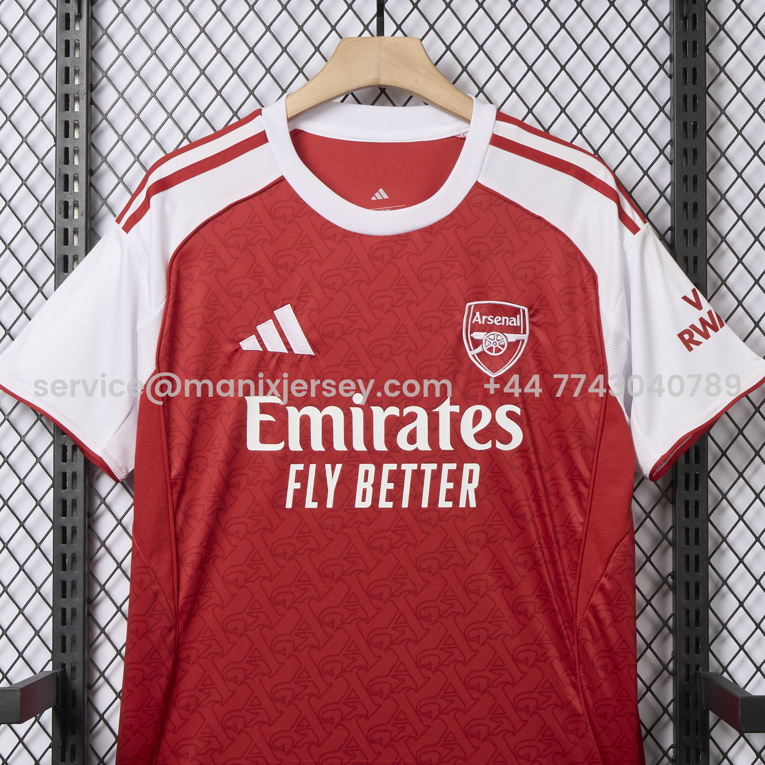 ManixJersey.com | Arsenal 25-26 Home Jersey - Fans Version -Customize Name, Number and Patch | Worldwide Shipping