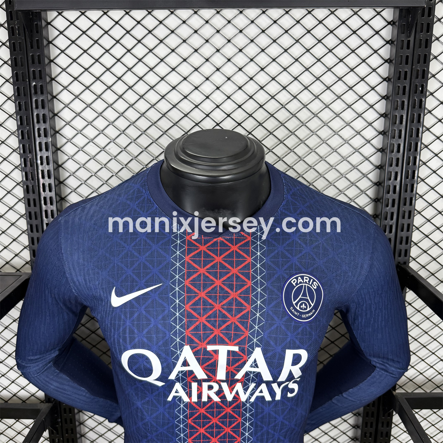 ManixJersey.com | Paris Saint-Germain PSG 25-26 Home Long Sleeves Jersey - Player Version -Customize Name, Number and Patch | Worldwide Shipping