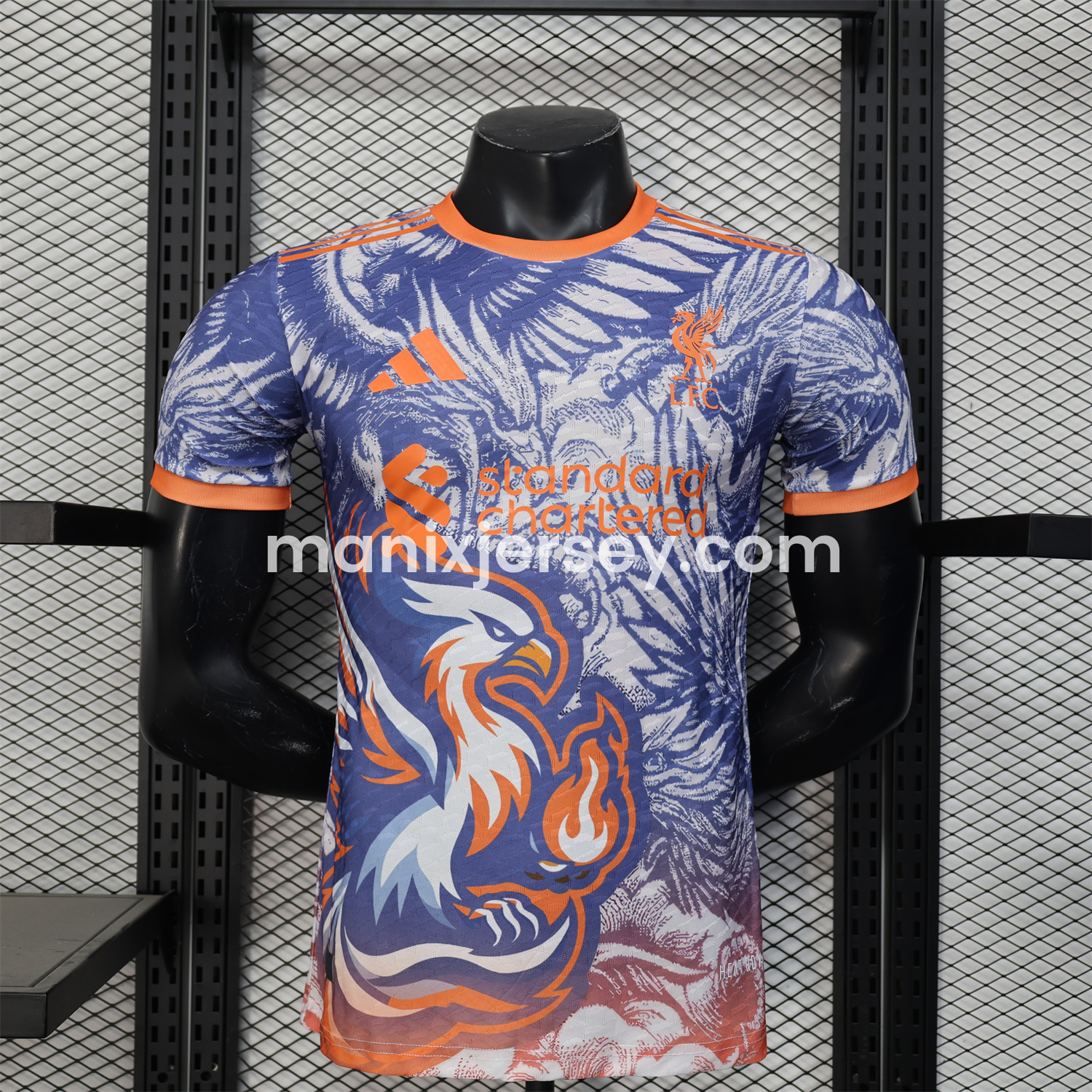 ManixJersey.com | Liver.pool 25-26 Orange and Blue Liver.pool Bird Special Edition Jersey - Player Version -Customize Name, Number and Patch | Worldwide Shipping