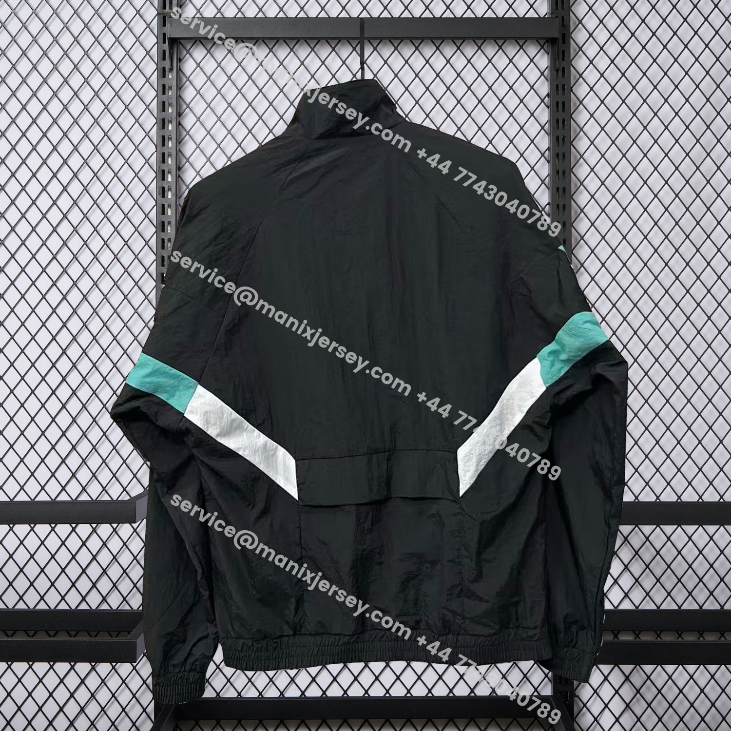 ManixJersey.com | Newcastle United 25-26 Windbreaker Jacket - Black And Green -Customize Name, Number and Patch | Worldwide Shipping