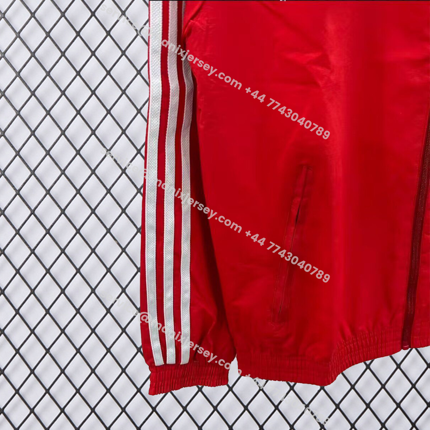 ManixJersey.com | Sevilla 25-26 Double Sided Reversible Windbreaker - Red & White -Customize Name, Number and Patch | Worldwide Shipping
