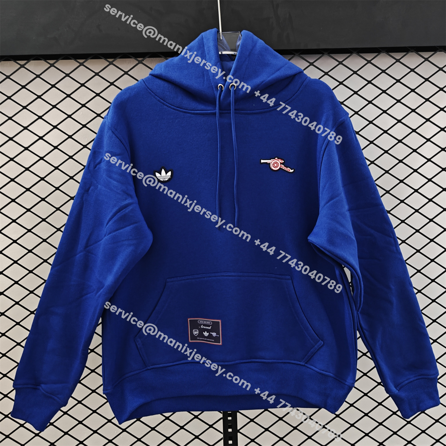 ManixJersey.com | Arsenal 25-26 Originals Terrace Icon Unisex Pullover Hoodie -Customize Name, Number and Patch | Worldwide Shipping