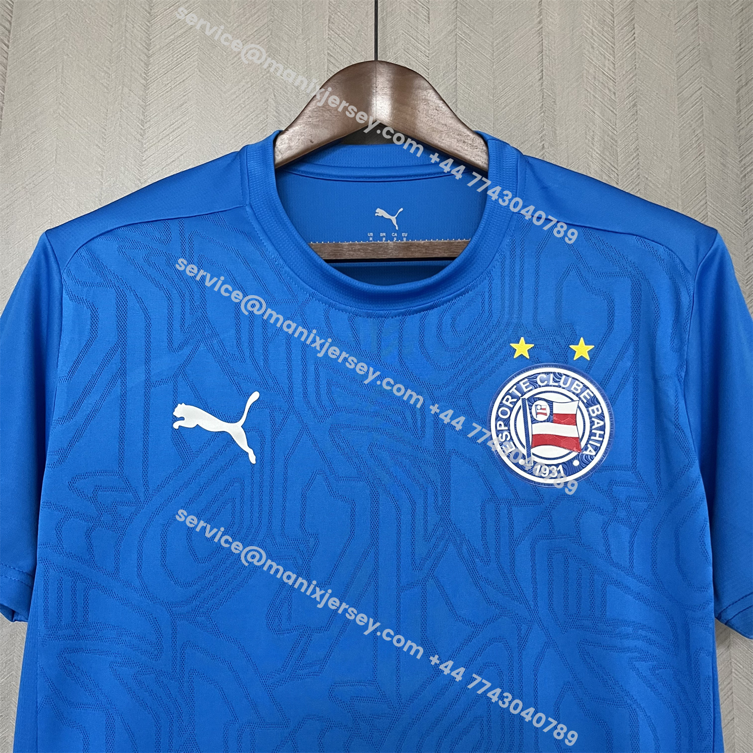 ManixJersey.com | Bahia 25-26 Blue Training Jersey - Fans Version -Customize Name, Number and Patch | Worldwide Shipping