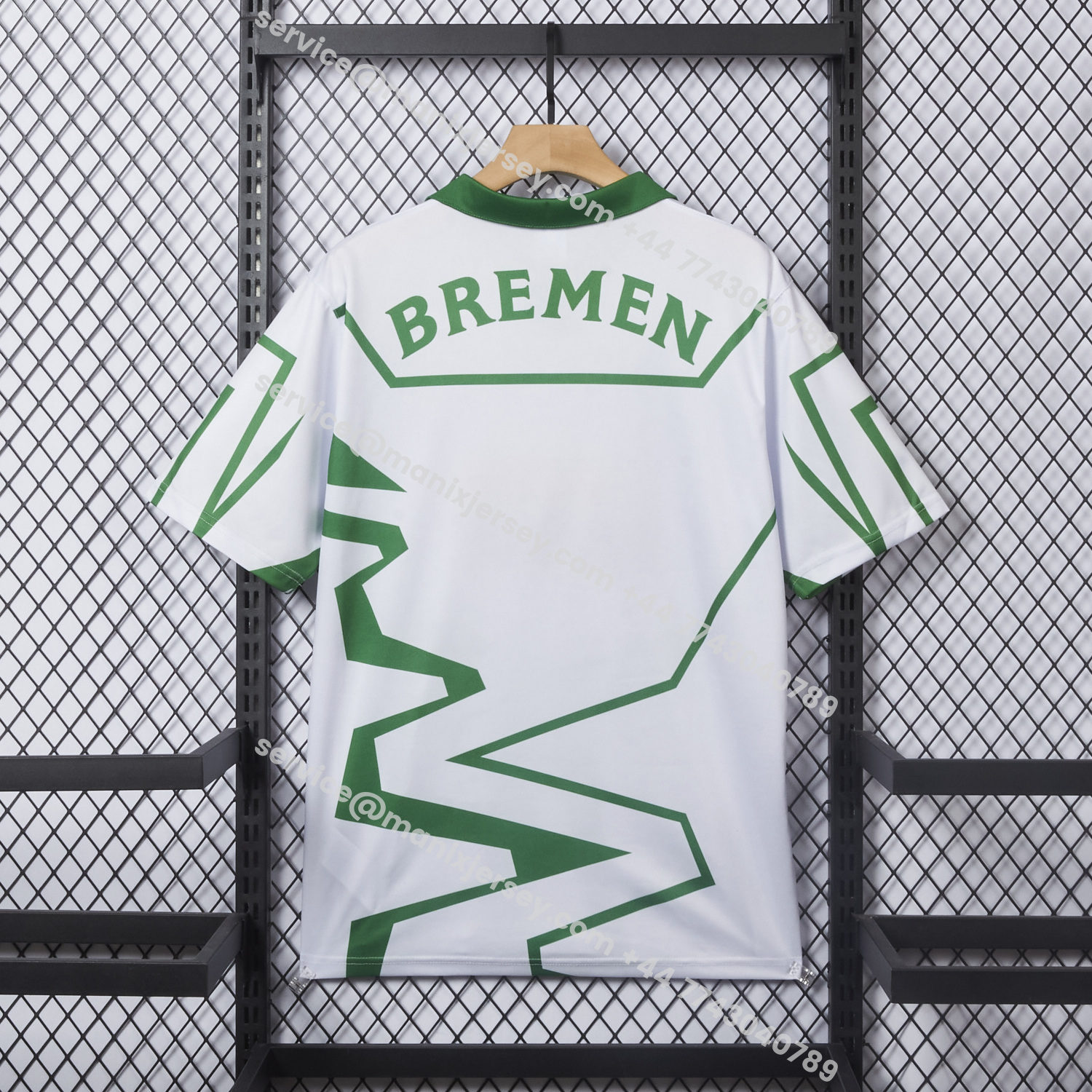 ManixJersey.com | Retro Werder Bremen 1993-94 Home Jersey -Customize Name, Number and Patch | Worldwide Shipping
