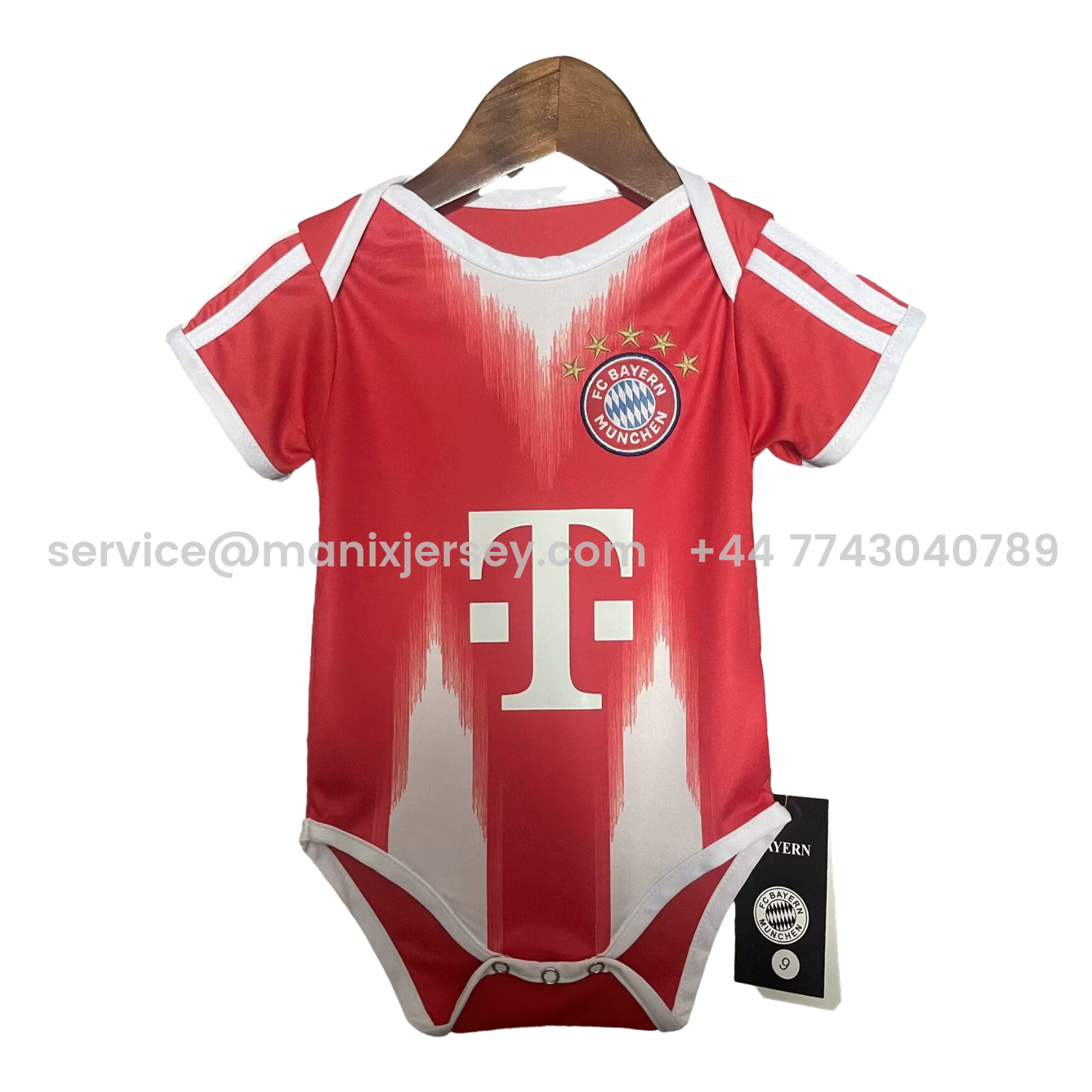 ManixJersey.com | Bayern Munich 25-26 Home Baby Crawling Suit -Customize Name, Number and Patch | Worldwide Shipping