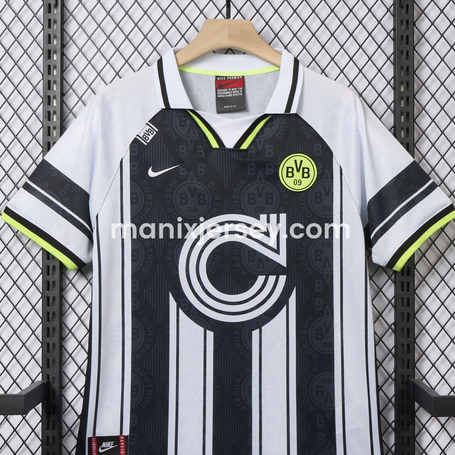 ManixJersey.com | Retro Dortmund 1996-97 European Away Jersey -Customize Name, Number and Patch | Worldwide Shipping