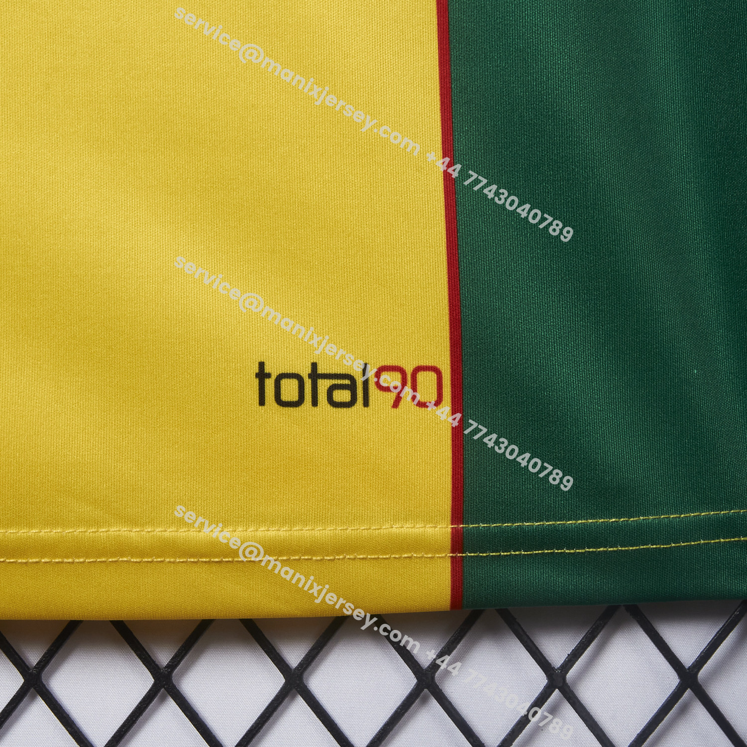 ManixJersey.com | Brazil 25-26 Retro Style Total 90 Yellow Jersey - Fans Version -Customize Name, Number and Patch | Worldwide Shipping