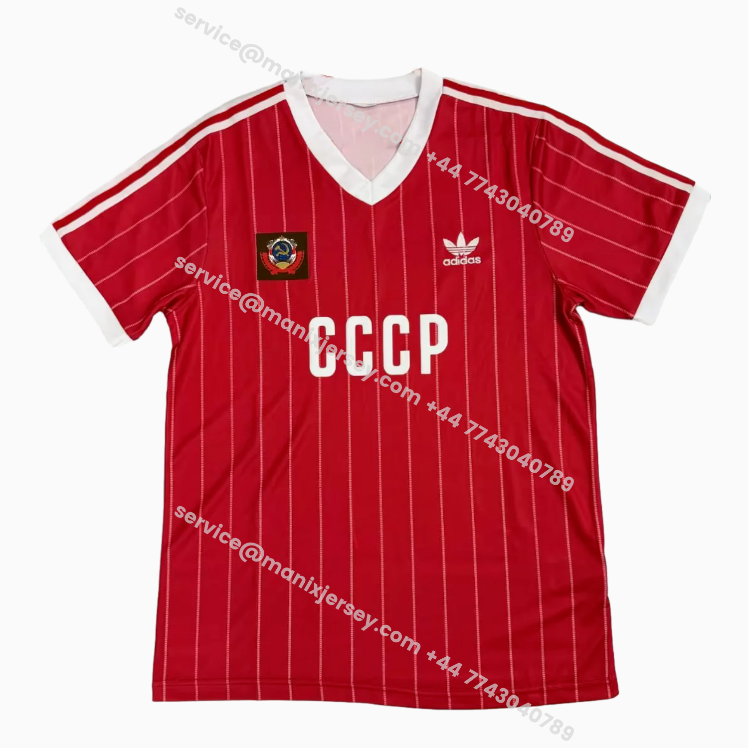 ManixJersey.com | Retro Soviet Union 1982-83 Home Red Jersey -Customize Name, Number and Patch | Worldwide Shipping