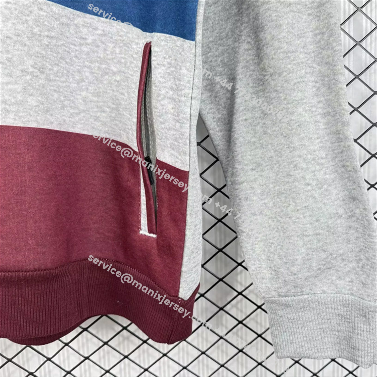 ManixJersey.com | Retro Bayern Munich 2014-15 Grey Unisex Pullover Hoodie -Customize Name, Number and Patch | Worldwide Shipping