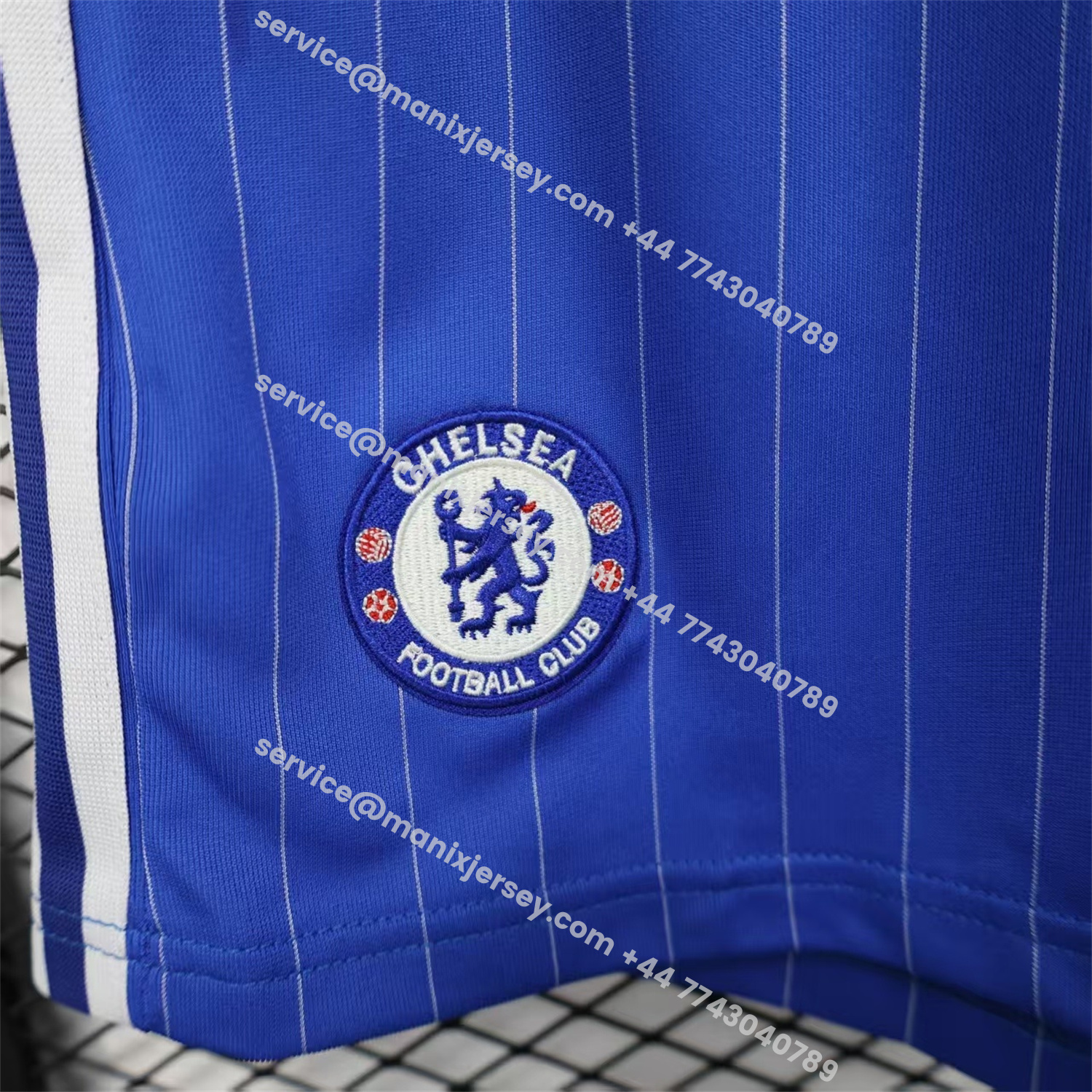 ManixJersey.com | C.H.E.L.S.E.A 25-26 Trefoil Blue Travel Shorts - Player Version -Customize Name, Number and Patch | Worldwide Shipping