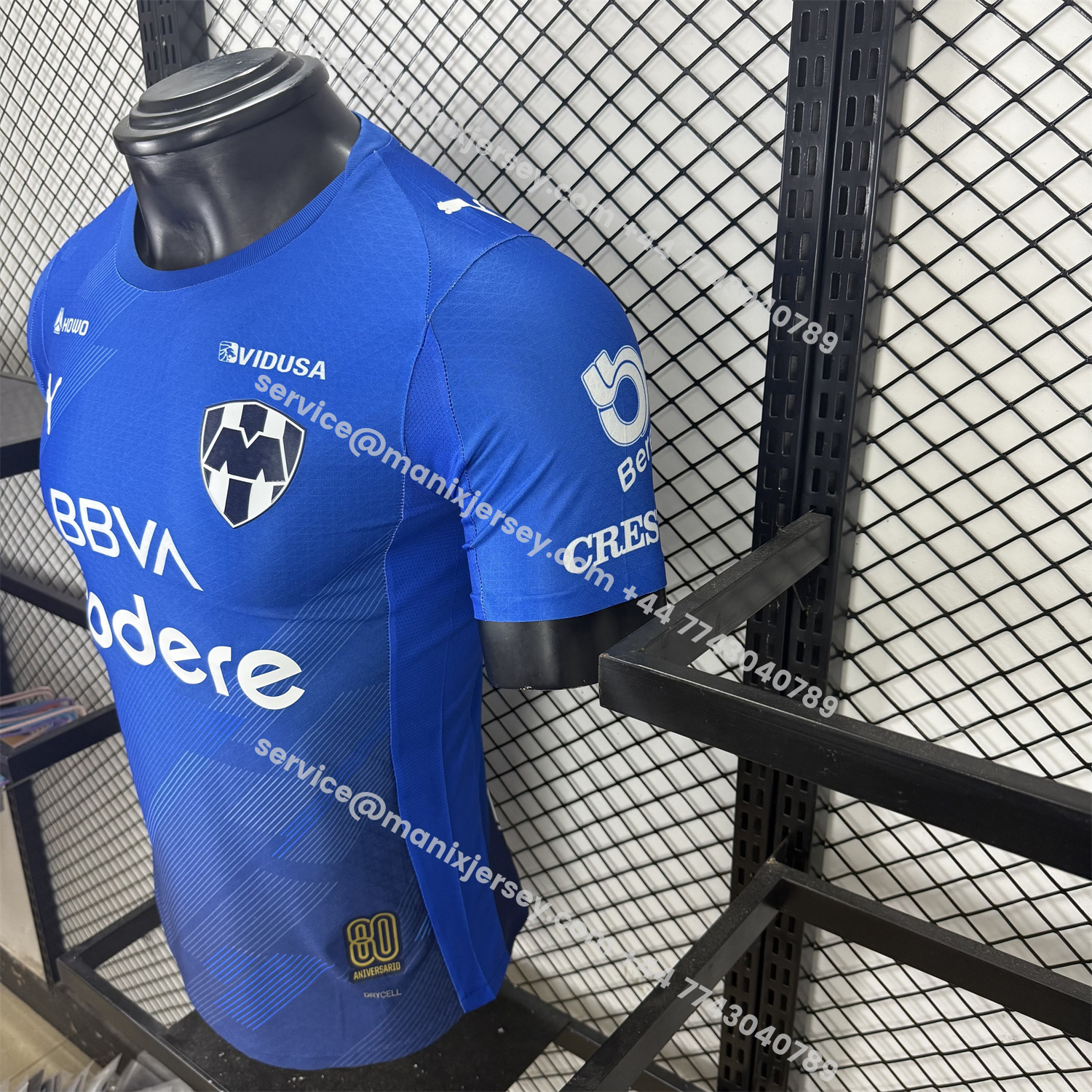 ManixJersey.com | Rayados Monterrey 25-26 Third Blue Jersey - Player Version -Customize Name, Number and Patch | Worldwide Shipping