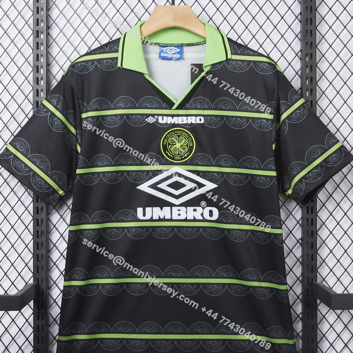 ManixJersey.com | Retro Celtic 1998-99 Away Jersey -Customize Name, Number and Patch | Worldwide Shipping