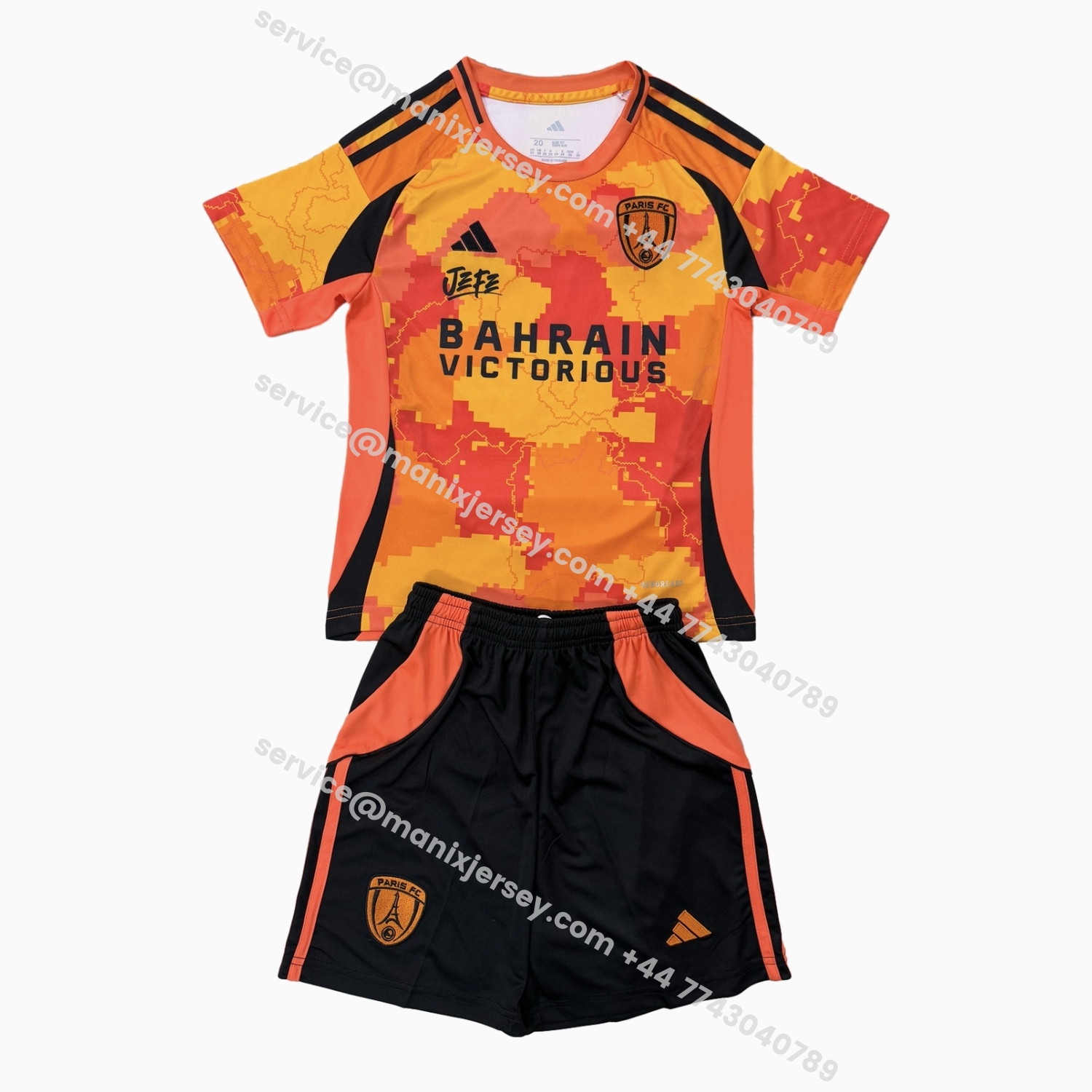 ManixJersey.com | Paris FC 25-26 Third Men's Adult Jersey Set - Fans Version -Customize Name, Number and Patch | Worldwide Shipping