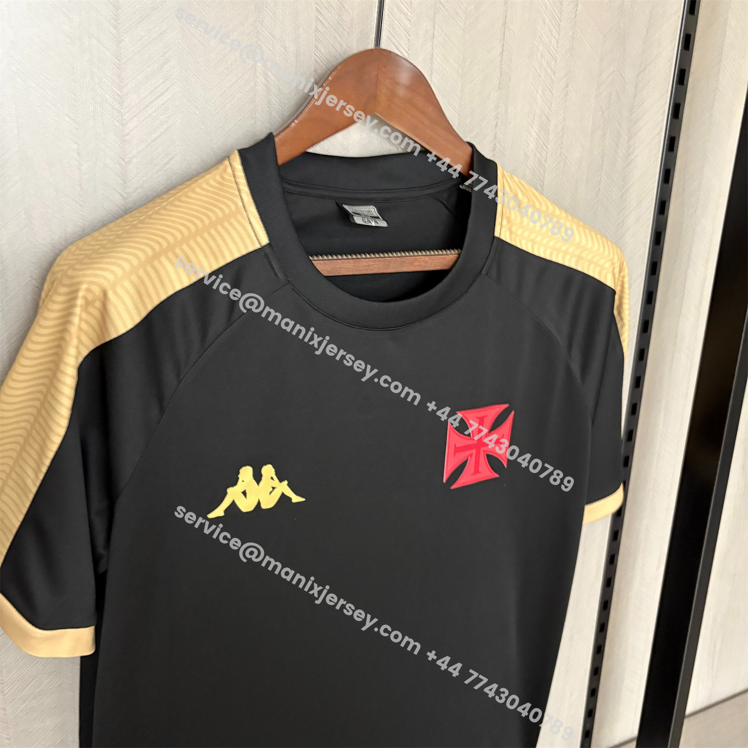 ManixJersey.com | Vasco da Gama 25-26 Black Training Jersey - Fans Version -Customize Name, Number and Patch | Worldwide Shipping