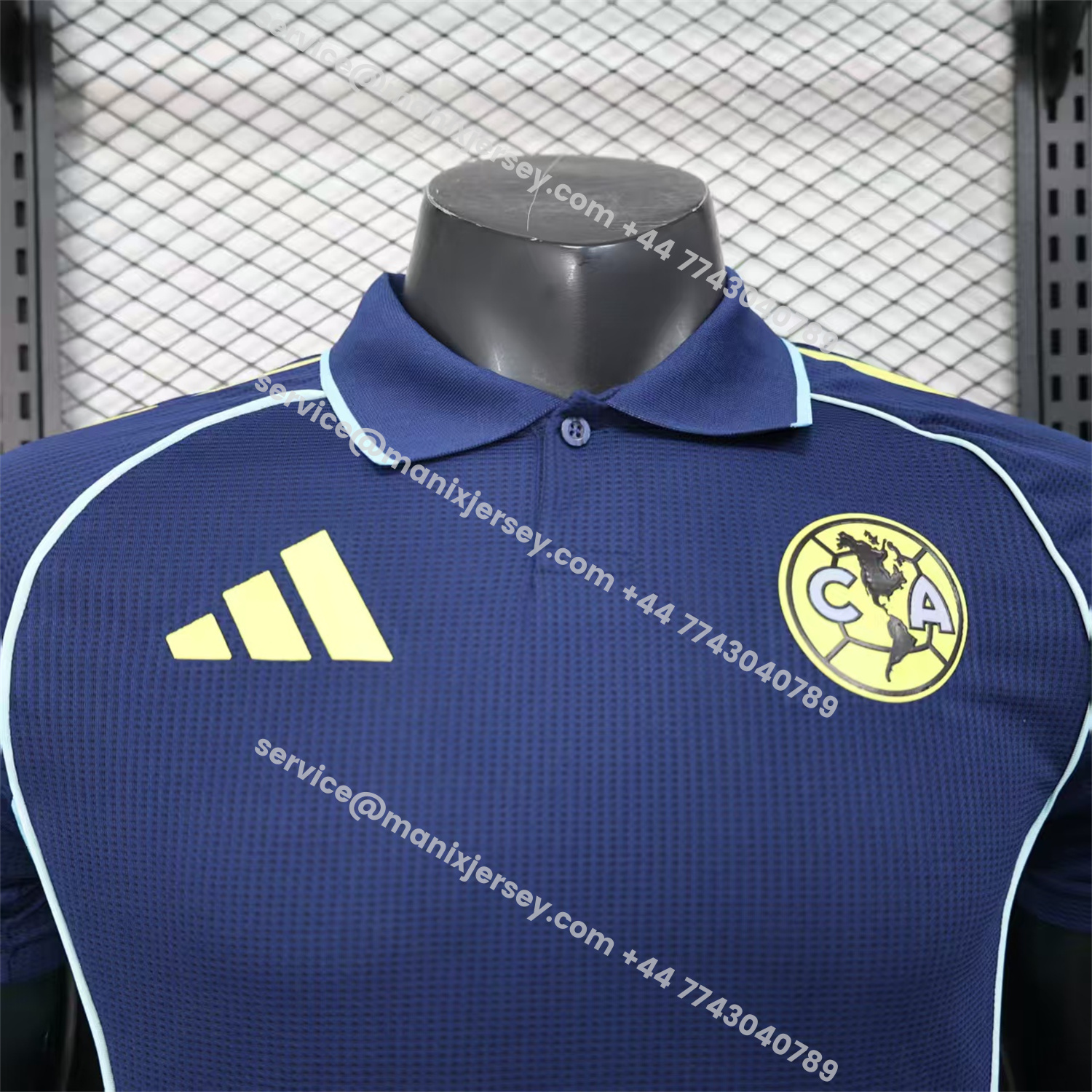 ManixJersey.com | Club América 25-26 Navy Blue Travel Training Jersey - Player Version -Customize Name, Number and Patch | Worldwide Shipping