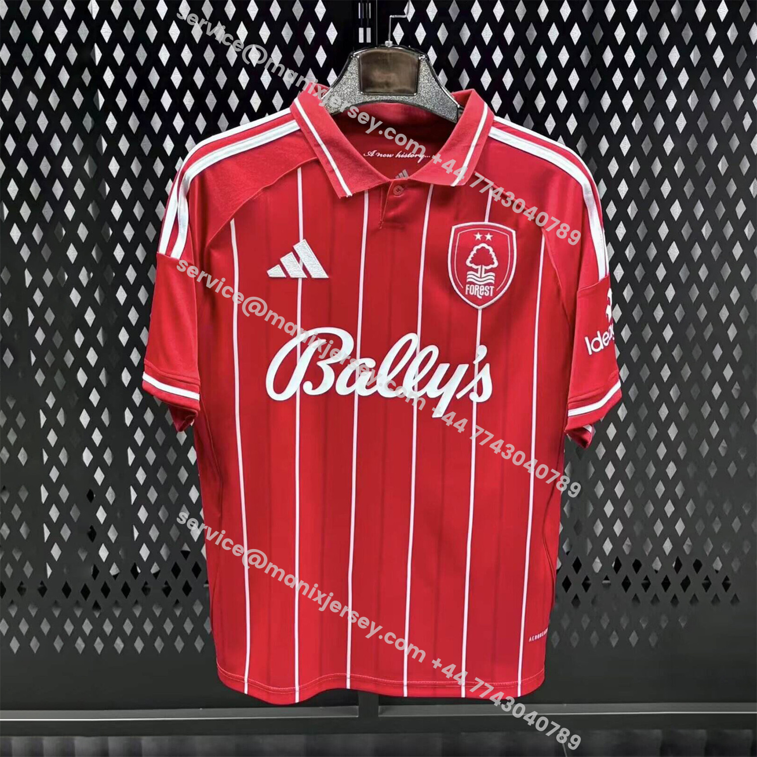 ManixJersey.com | Nottingham Forest 25-26 Home Jersey - Fans Version -Customize Name, Number and Patch | Worldwide Shipping