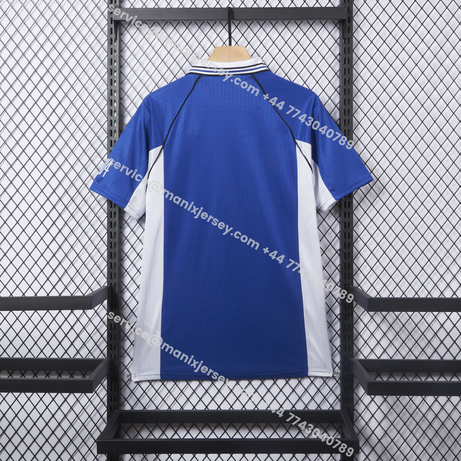 ManixJersey.com | Retro Schalke 04 1998-00 Home Jersey -Customize Name, Number and Patch | Worldwide Shipping