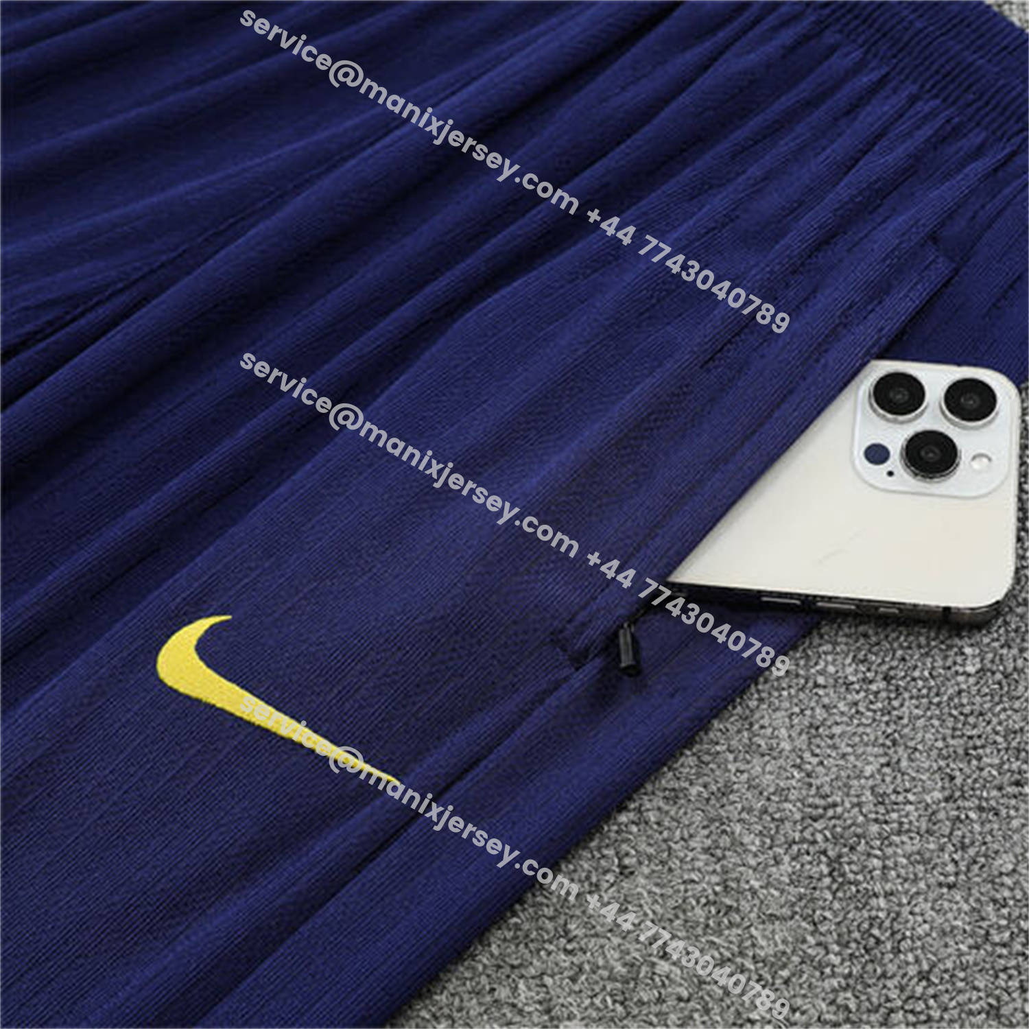 ManixJersey.com | Barcelona 25-26 Long Sleeve Training Set - Purple Camouflage Top & Blue Pants -Customize Name, Number and Patch | Worldwide Shipping