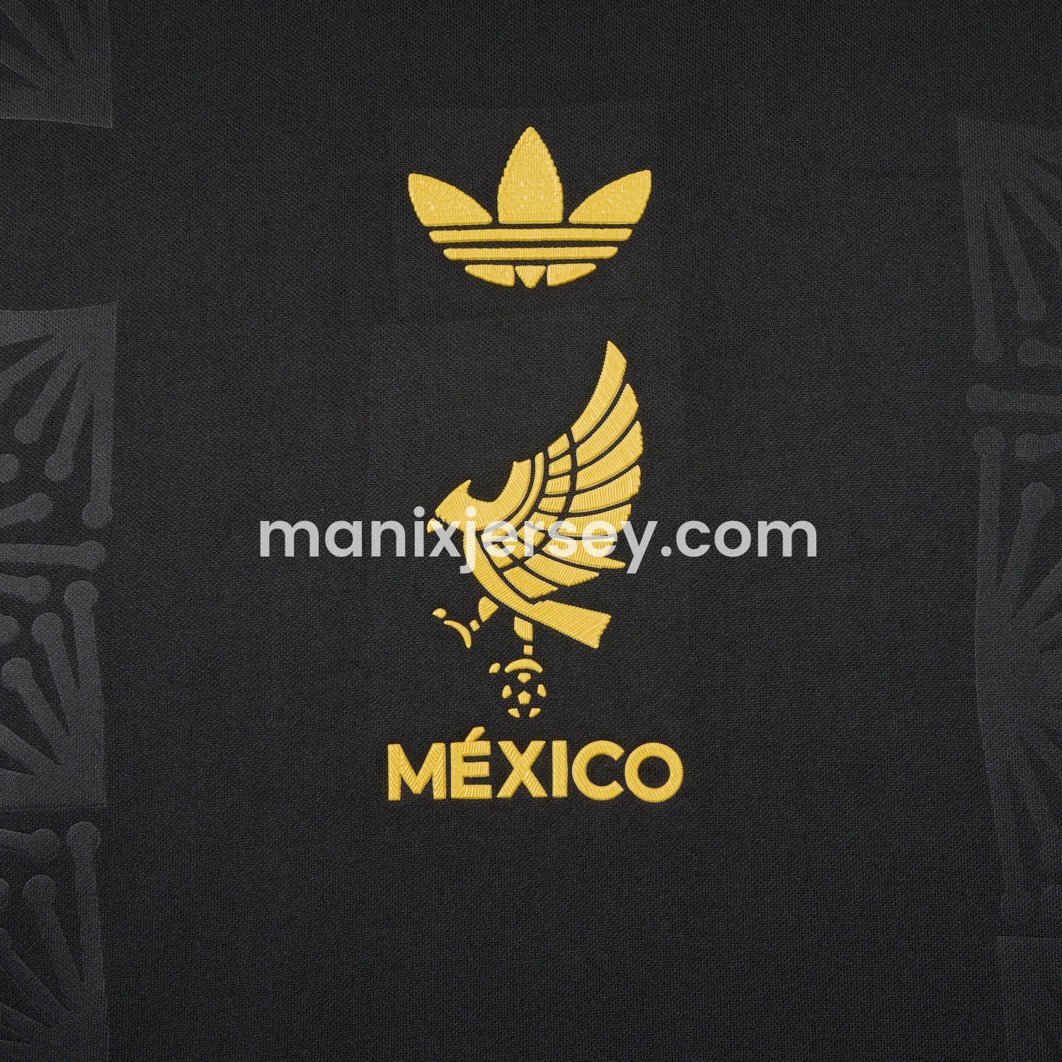 ManixJersey.com | Mexico 2025 Gold Cup Home Black Jersey - Fans Version -Customize Name, Number and Patch | Worldwide Shipping