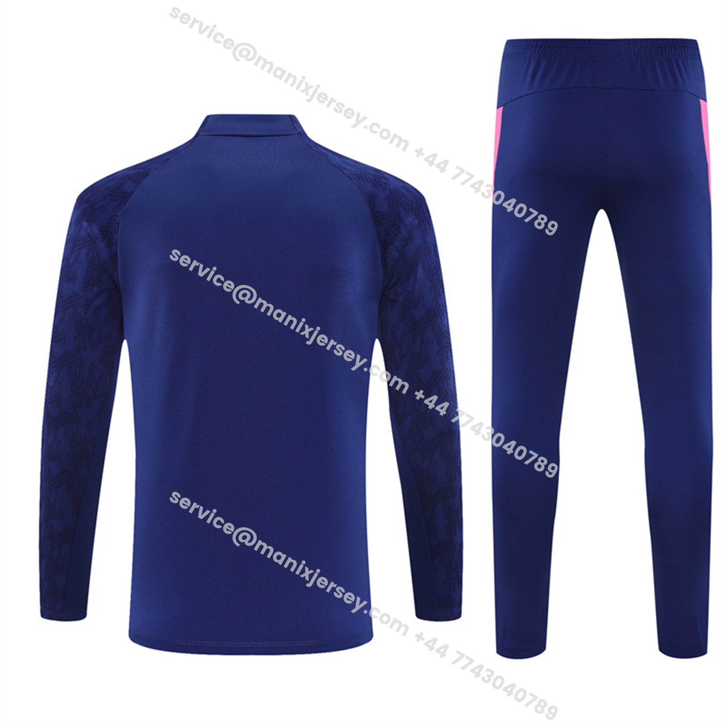 ManixJersey.com | Feyenoord 25-26 Long Sleeve Training Set - Royal Blue Top & Royal Blue Pants -Customize Name, Number and Patch | Worldwide Shipping