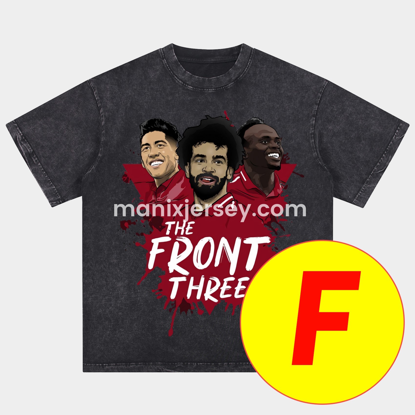 ManixJersey.com | Salah Liverpool Klopp Arnold Oversized Washed T-Shirt -Customize Name, Number and Patch | Worldwide Shipping