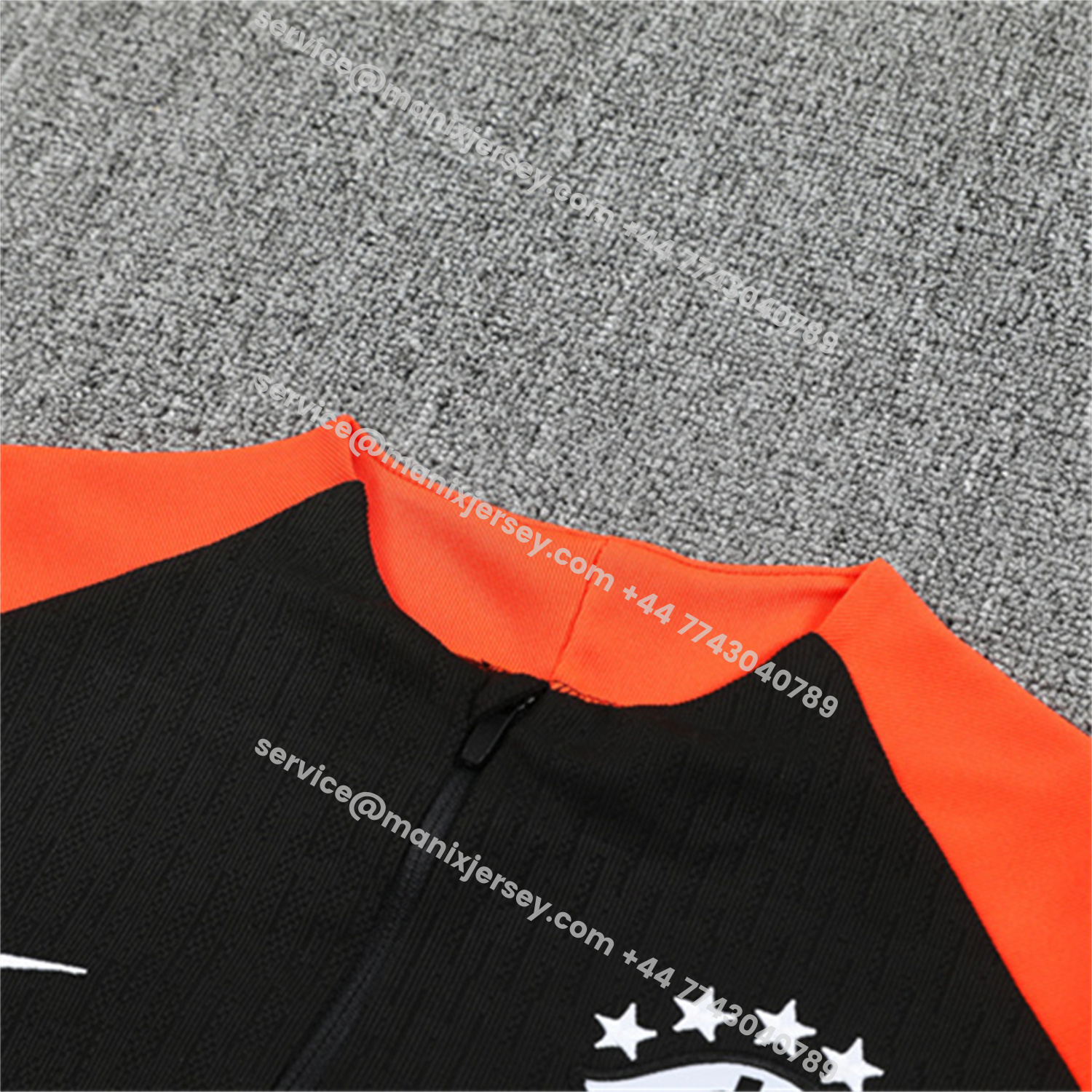 ManixJersey.com | Brazil 25-26 Kids Long Sleeve Training Set - Player Version - Black Top and Pants -Customize Name, Number and Patch | Worldwide Shipping