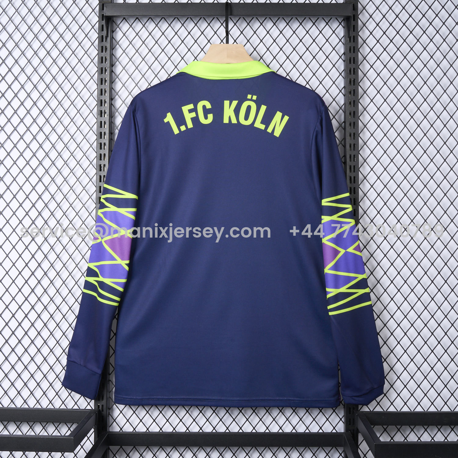 ManixJersey.com | Retro K-O-L-N 1991-92 Goalkeeper Long Sleeve Jersey -Customize Name, Number and Patch | Worldwide Shipping