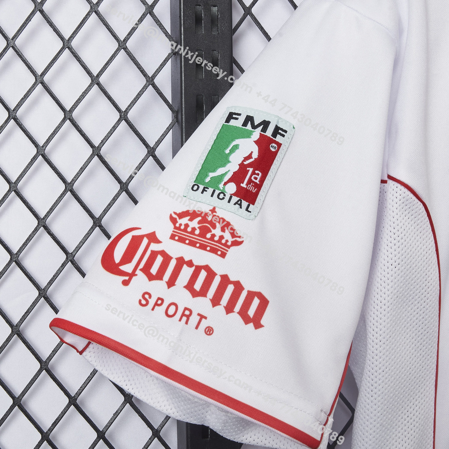 ManixJersey.com | Retro Toluca 1998-99 Away White Jersey -Customize Name, Number and Patch | Worldwide Shipping